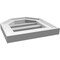 Ekena Millwork Octagonal Top Surface Mount PVC Gable Vent w/ 2"W x 1-1/2"P Brickmould Frame, 12"W x 12"H GVPOT12X1202SF - alternate 2